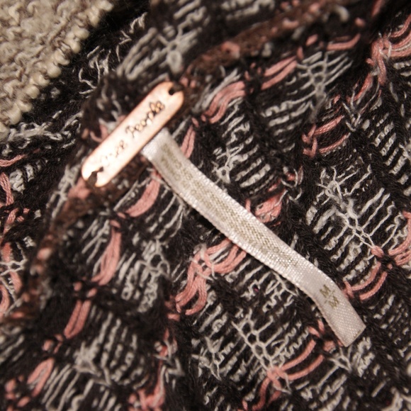 FREE PEOPLE Bandana Hooded Cardigan Sweater sz M - Picture 5 of 8